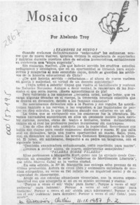 Mosaico  [artículo] Abelardo Troy.