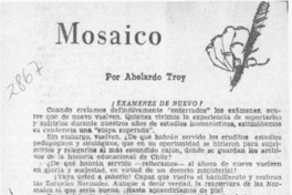 Mosaico  [artículo] Abelardo Troy.