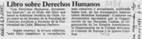 Libro sobre derechos humanos  [artículo].