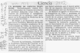 Un Hombre de ciencia inspirado  [artículo].