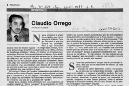 Claudio Orrego  [artículo] Patricio Dooner.