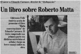 Un libro sobre Roberto Matta