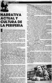 Narrativa actual y cultura de la periferia