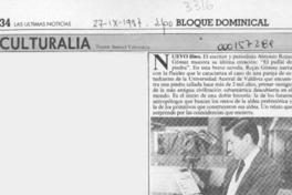 Culturalia  [artículo] Samuel Valenzuela.