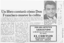 Un Libro contará cómo Don Francisco mueve la colita  [artículo].
