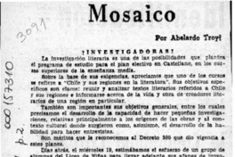 Mosaico  [artículo] Abelardo Troy.