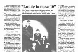 "Los de la mesa 10"  [artículo].