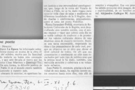 Papa poeta  [artículo] Alejandro Gallegos M.