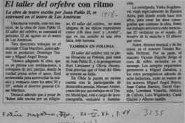 El Taller del orfebre con ritmo  [artículo].