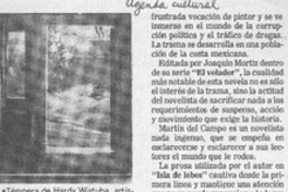 Novela describe frustración mexicana  [artículo].