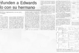 Confunden a Edwards Bello con su hermano