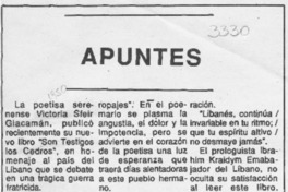 Apuntes  [artículo] Omar Monroy.