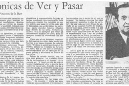 Crónicas de ver y pasar