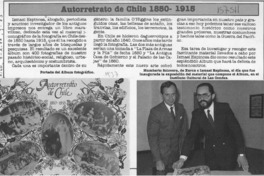 Autorretrato de Chile 1850-1915  [artículo].