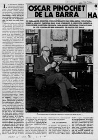 Oscar Pinochet de la Barra, "El cardenal Silva nunca ha actuado como político"  [artículo] Manuel Santelices.