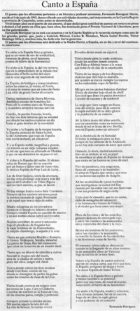 Canto a España