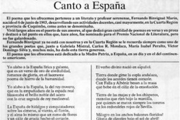 Canto a España