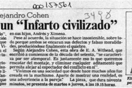 El Matrimonio tiene un "Infarto civilizado"  [artículo].