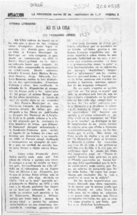 Así es la cosa  [artículo] Apir.