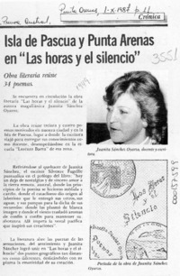 Isla de Pascua y Punta Arenas en "Las horas y el silencio"  [artículo].