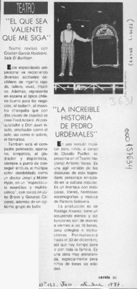 Teatro  [artículo].