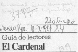 El Cardenal  [artículo] Hernán Poblete Varas.