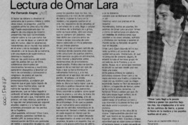 Lectura de Omar Lara