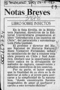 Libro sobre insectos  [artículo].