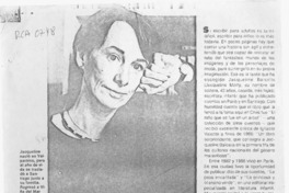 Nunca me plantee ser escritora  [artículo] M. Loreto Valdés.