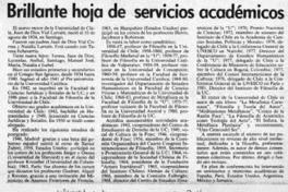Brillante hoja de servicios académicos  [artículo].