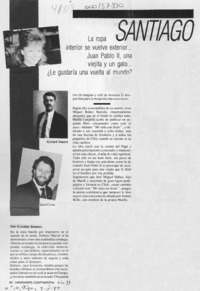 Santiago  [artículo] Graciela Romero.