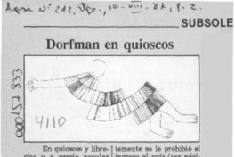 Dorfman en quioscos  [artículo].