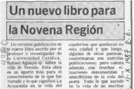 Un Nuevo libro para la Novena Región  [artículo].