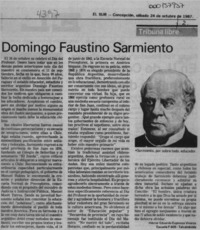 Domingo Faustino Sarmiento  [artículo] Eduardo Héctor Espinoza Viveros.