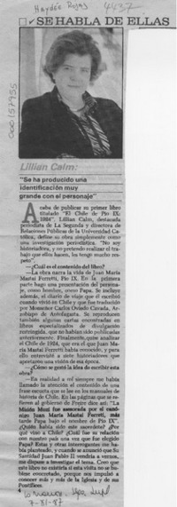 Se habla de ellas  [artículo] Haydeé Rojas.