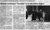 Mañana reestrenan "Turandot" en la sala Isidora Zegers