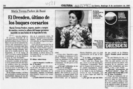 El Dresden, último de los buques corsarios  [artículo] Maura Brescia.