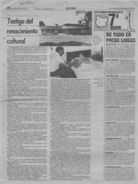 Testigo del renacimiento cultural  [artículo] Iván Gajardo.