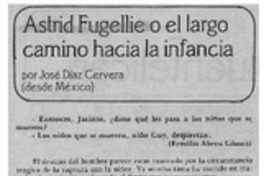 Astrid Fugellie o el largo camino hacia la infancia