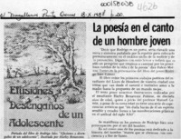La Poesía en el canto de un hombre joven  [artículo].