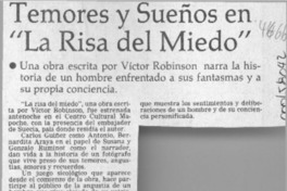 Temores y sueños en "La risa del miedo"  [artículo].