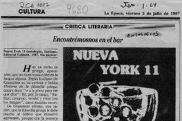 Encontrémonos en el bar  [artículo] Mariano Aguirre.