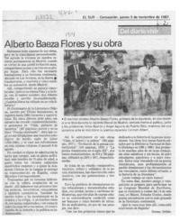 Alberto Baeza Flores y su obra  [artículo] Cronos.