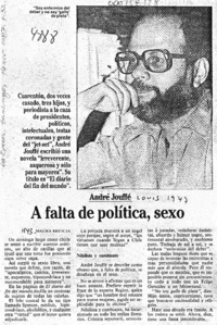 A falta de política, sexo