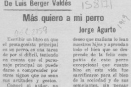 Más quiero a mi perro