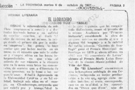 El lloradero  [artículo] Apir.