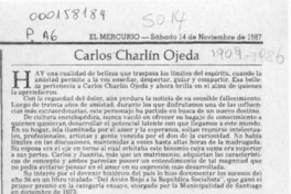 Carlos Charlín Ojeda  [artículo] Louis M. Rodríguez.