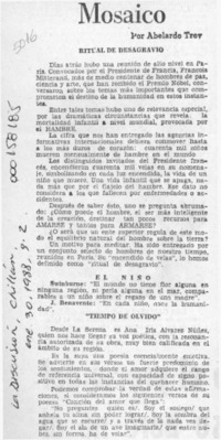 Mosaico  [artículo] Abelardo Troy.