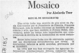 Mosaico  [artículo] Abelardo Troy.