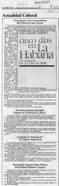 Actualidad cultural  [artículo].